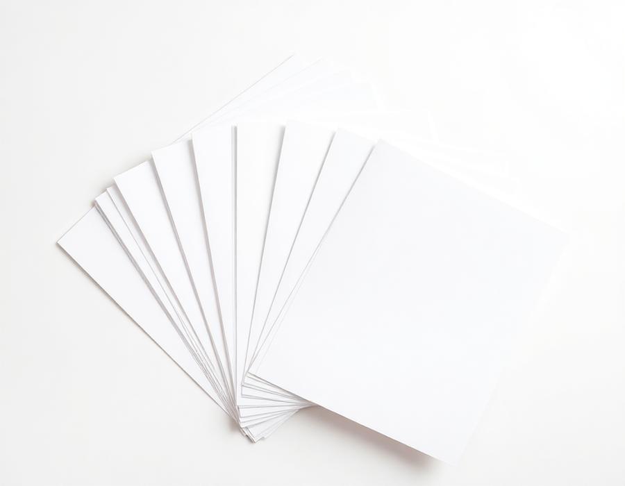 Clean arrangement of document paper sheets